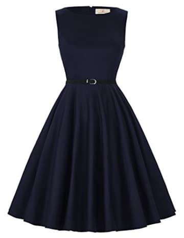 1950er Rockabilly kleid vintage-kleid audrey hepburn schwingen pinup damen kleider 2XL -