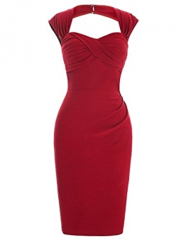 1950er Style Vintage Kleid Elegant Etuikleid Knielang Festliche Kleider 36 BP155-1 -
