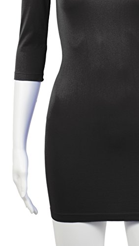 3/4 Arm Schlichtgeschnittenes Elastisches Figurbetontes Abendkleid Clubkleid Partykleid Cocktailkleid - 7