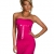 4501-3 Trägerloses Bandeau-Minikleid Spitze dress robes Gr. 34 36 in 4 Farben verfügbar (Pink 4501-2) - 1