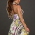 5193 Fashion4Young Damen Tailliertes Neckholder Minikleid Kleid dress verfügbar in 2 Farben Gr. 34/36 (34/36, Grün Multicolor) - 