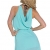 5960 Fashion4Young Damen Neckholder Minikleid Kleid Abendkleid dress Party in 5 Farben Gr. 36/38 (36/38, Türkisgrün) - 4