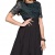 APART Fashion Damen A-Linie Kleid 39532, Knielang, Gr. 42, Schwarz (smaragd-schwarz) - 1