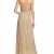 APART Fashion Damen Bustier Kleid 41847, Maxi, Einfarbig, Gr. 34, Gold - 2