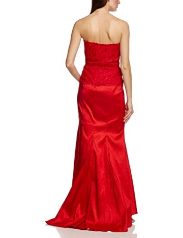 APART Fashion Damen Bustier Kleid 68103, Maxi, Einfarbig, Gr. 38, Rot - 2