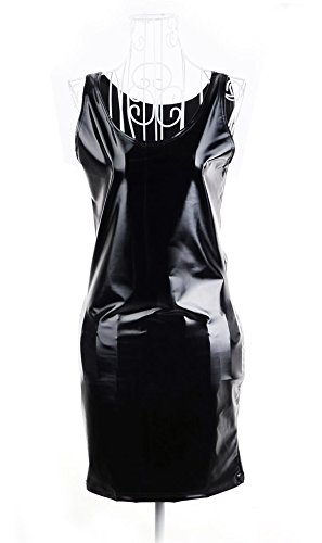 Ardisle Oops Outlet Damen mini-Kleid, sexy, figurbetontes Kleid Leder Kleid WET LOOK, PVC 8, 10, 12 - 