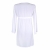 ASSKDAN Damen Boho Handstickerei Bikini Cover Up StrandKleid Sommerkleid One Size (One Size, Weiß) - 