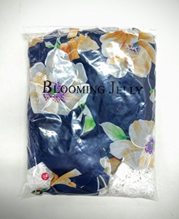 Blooming Jelly Damen Halter-Ansatz mit tiefem V Asymmetrisches Blumenkleid mit Spitze Wei? 36 - 