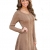 CRAVOG Damen Herbst Winter Kleid Langarm Pullover A-Line Minikleid Dress Casual - 4