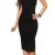 Damen KouCla Feinstrick Kleid mit Spitze und Reißverschluss in schwarz, Größe 34-38 - 3