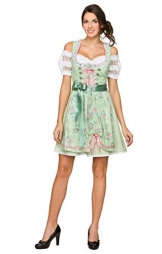 Dirndl 50 cm Länge Cherie - exklusives Trachtenkleid im klassischen Stil der Trachtenmode, ein festliches Kleid für besondere Anlässe, denn moderne Trachten gelten als Fashiontrend Linde, 32 -