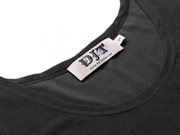 DJT Damen Vintage Sommerkleid Traeger mit Flatterndem Rock Blumenmuster Schwarz-2 XL - 