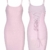 GARYOB Kleider Damen Glitzer Spaghetti Strap Stretchy Partykleider, Pulver, Gr.- 34-36 EU/ Medium - 4