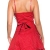 KouCla Damen Kleid Polkadots Rockabilly schwarz rot Punkte (36, rot) - 2