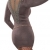 Koucla Damen Strickkleid & Pullover mit Pailletten & Netz im Rücken Einheitsgröße (34-40), cappuccino - 3