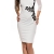 KouCla Etuikleid Mit Netz und Stickerei Size S 36 White Stretch Abendkleid Partykleid - 3