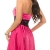 KouCla Petticoat Bandeaukleid mit Spitze - Rockabilly Kleid Gr. 34 - 42 und versch. Farben (K9195) (10 (36-38), 2 Pink) - 2