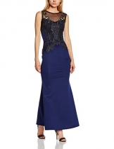 Lipsy Damen Cocktail Kleid, Gr. 38, Blau (Marineblau) - 1