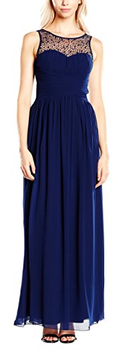Little Mistress Damen, Abendkleid Embellished Detail Sleeveless, GR. 38 (Herstellergröße: Large), Blau (navy) - 1