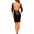 Modefaszination Damen Kleid Partykleid Sexy Figurbetontes Minikleid mit Strass-Steinen 12767 (S (34/36), Schwarz) - 4
