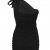 One-Shoulder-Minikleid Kleid Spitze Gr. 34 36 Schwarz #3921-1 - 2