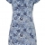 oodji Ultra Damen Druckkleid aus Baumwolle, Blau, S / EU 38 (DE 36) - 