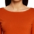 oodji Ultra Damen Jersey-Kleid Basic, Orange, DE 38 / EU 40 / M - 3