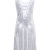 PrettyGuide Women 1920s Gatsby Sequin Art Deco Scalloped Hem Inspired Flapper Dress White L - 