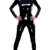 Sexy Black Latex PVC Bodysuit Catwoman Kunstleder Catsuit Erotic Wet Look Bodycon Punk Fetisch Overall Kostüm (2XL) - 1