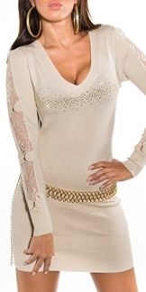 Sexy Longpulli mit Strass, Spitze und Schleifen Koucla by In-Stylefashion SKU 0000F08701 - 1