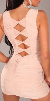 Sexy minidress, ruffled with rhinestonebuckles Koucla by In-Stylefashion SKU 0000K406203 - 1