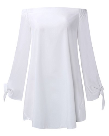 StyleDome Damen Kleid weiß weiß 32 - 3