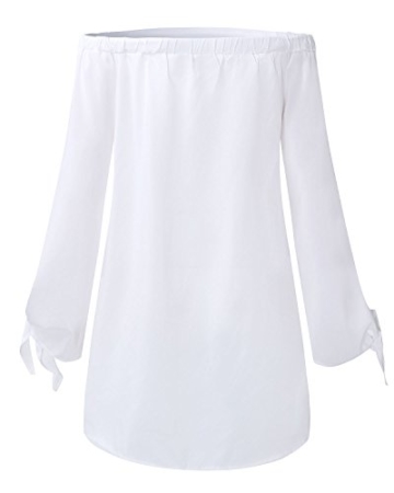 StyleDome Damen Kleid weiß weiß 32 - 4