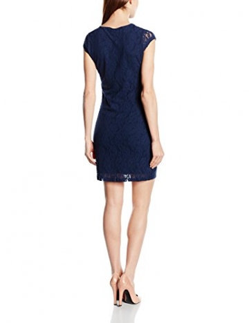 VERO MODA Damen Kleid VMLILLY LACE SHORT DRESS NOOS, Mini, Einfarbig, Gr. 36 (Herstellergröße: S), Blau Black Iris - 2