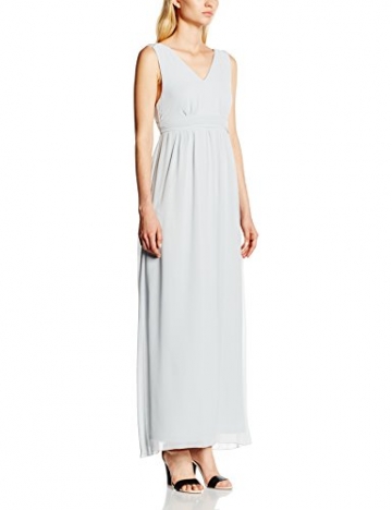 VILA CLOTHES Damen Empire Kleid Viorigin Dress, Maxi, Gr. 36 (Herstellergröße: S), Grau (Pearl Blue) - 1
