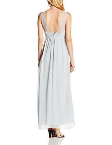 VILA CLOTHES Damen Empire Kleid Viorigin Dress, Maxi, Gr. 36 (Herstellergröße: S), Grau (Pearl Blue) - 2