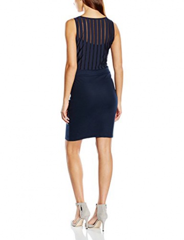 VILA CLOTHES Damen Kleid VIENSURE S/L DRESS GV, Mini, Gr. 36 (Herstellergröße: S), Blau (Total Eclipse) - 2