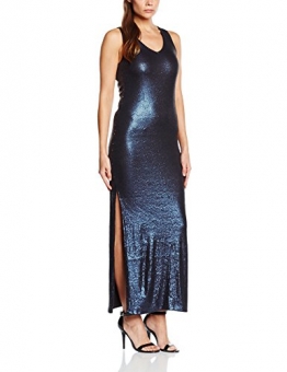 VILA CLOTHES Damen Kleid Vievening Dress, Maxi, Gr. 36 (Herstellergröße: S), Blau (Total Eclipse) - 1