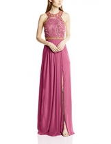 Virgos Lounge Damen Kleid aerial, Maxi, Gr. 38 (Herstellergröße: Size 12), Rosa - 1