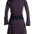 Vishes - Alternative Bekleidung - Bedrucktes Kleid aus Baumwolle mit Schalkragen schwarz-rot 38/40 - 2