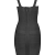 Whoinshop Frauen Rayon Nettes Sleeveless Bodycon Verbandkleid BügelKleid (S, schwarz) - 