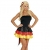Widmann 76041 - Kleid Miss Deutschland, schwarz / rot / gelb, Größe S - 1