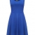 Zeagoo Damen Strandkleid Sommerkleid Tank Kleid Ausgestelltes Trägerkleid Knielang (EU 38/ M, Blau) -